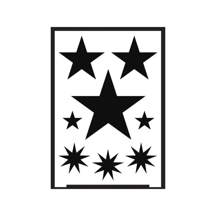 Self-Adhesive Star Stencil A5