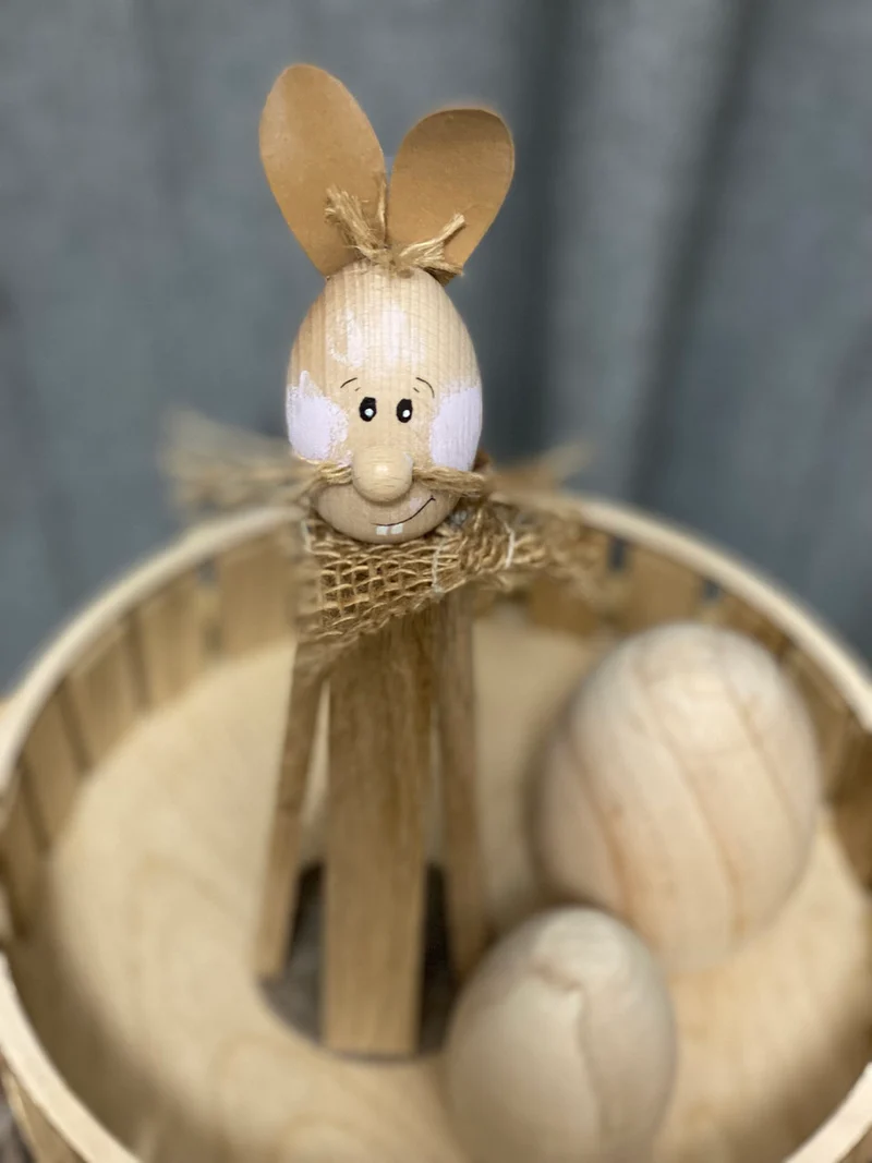 Klötzchen DIY-Kit Osterhase Eierkopp
