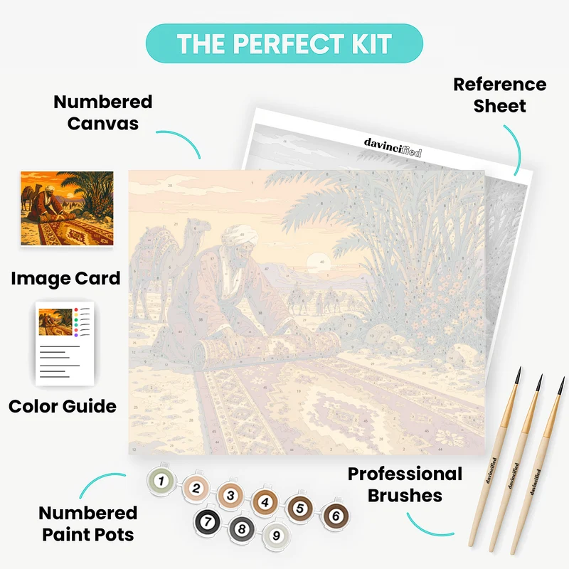 Desert Carpet Weaver - Paint by Numbers Kit
