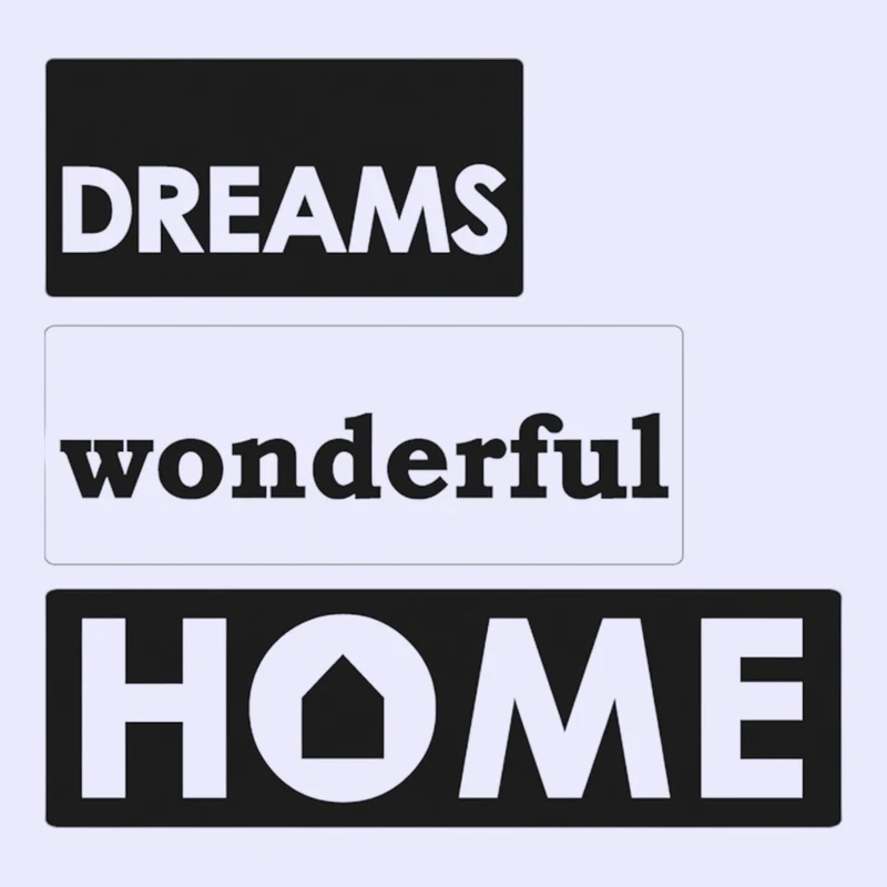 Rayher Reliefeinlage Dreams / wonderful / Home 3 St