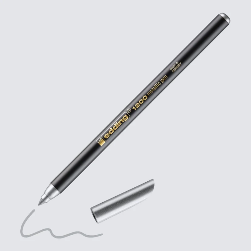 Edding Faserschreiber 1200 Metallic Silber 0,5-1mm