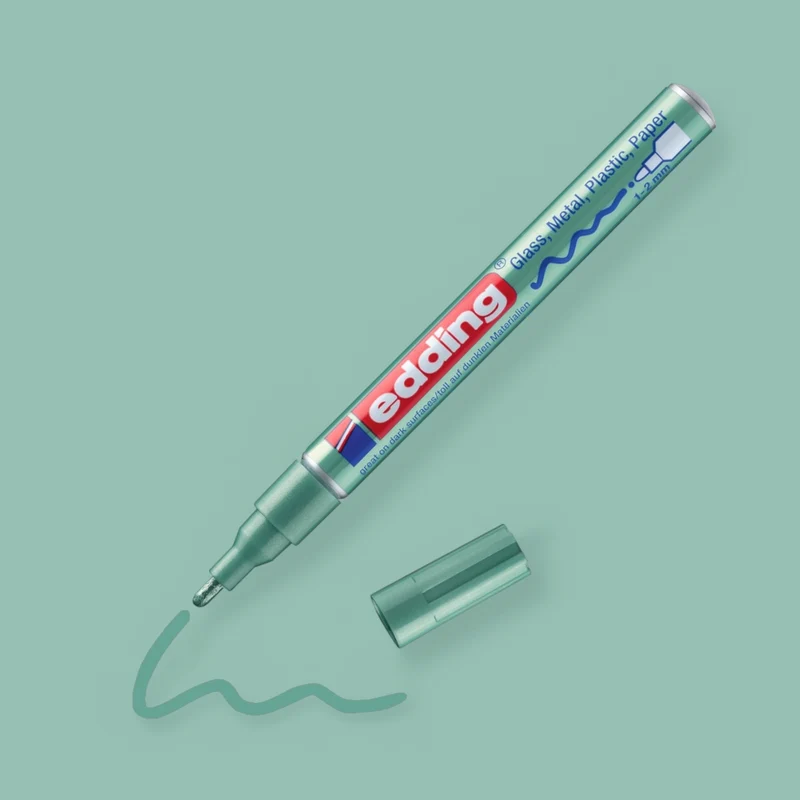 Edding 753 Glanzlack-Marker grün-metallic , 1-2 mm