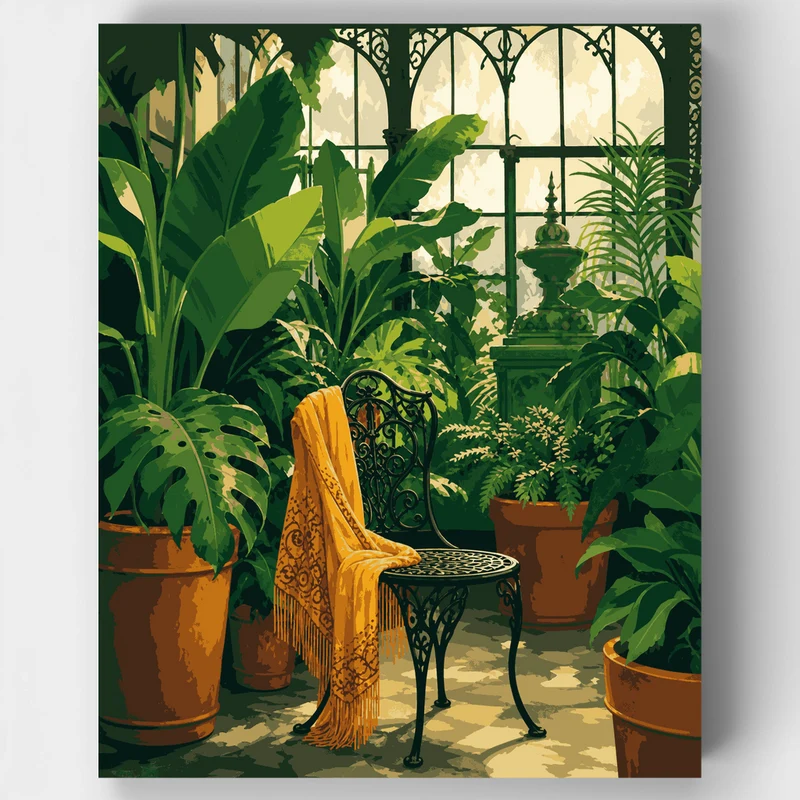 Greenhouse Sanctuary - Paint by Numbers Kit