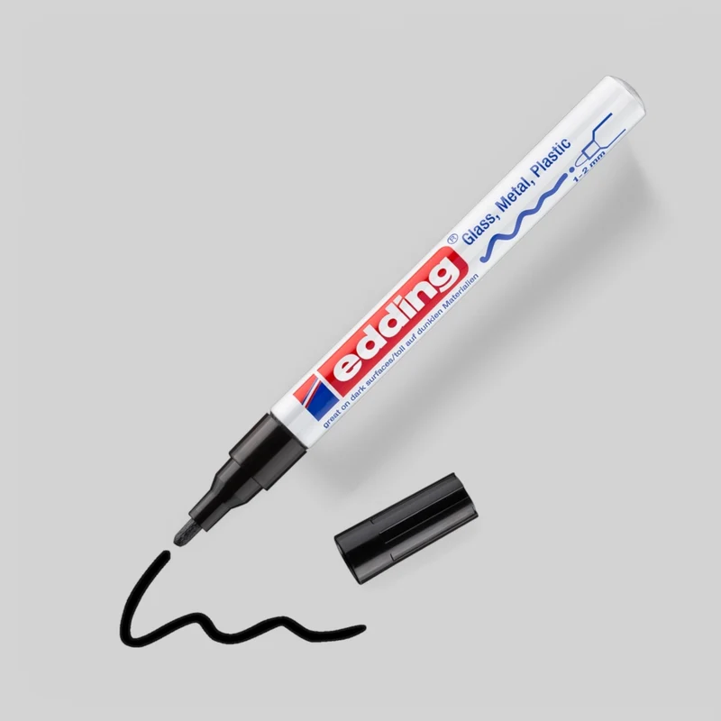Edding 751 Glanzlack-Marker Schwarz, 1-2 mm