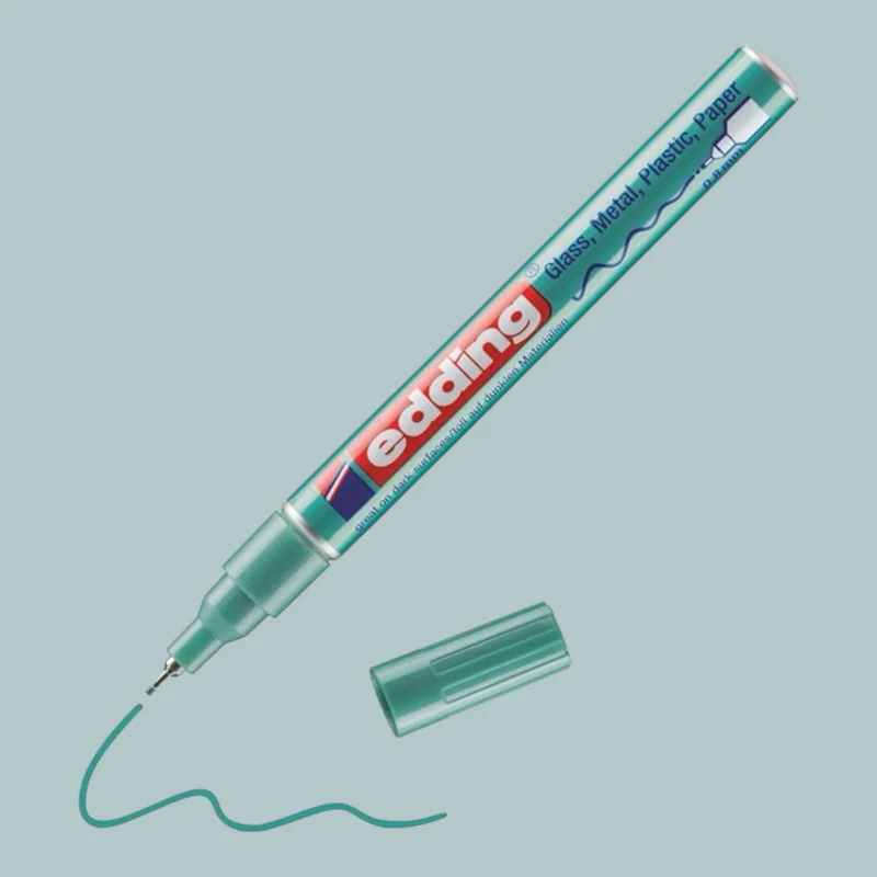 Edding 780 Glanzlack-Marker grün-metallic , 0,8 mm