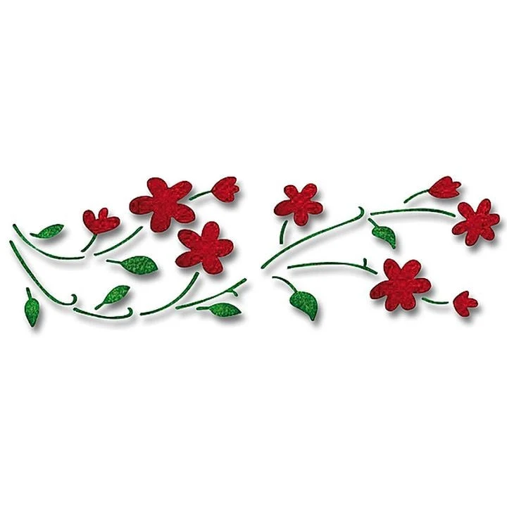 XL Floral Branch Stencil 22x67 cm