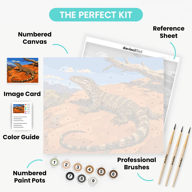 Outback Goanna - Paint by Numbers Kit