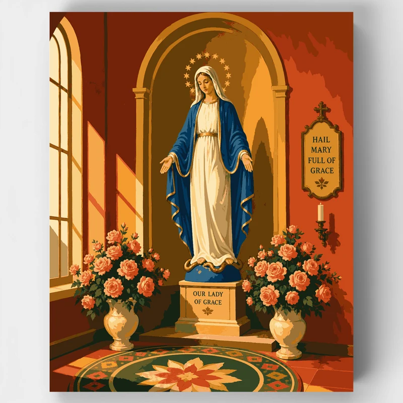 Blessed Virgin Alcove - Paint by Numbers Kit