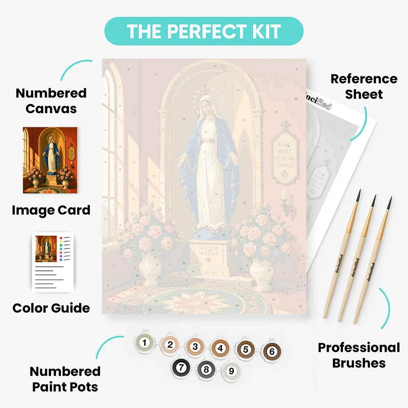 Blessed Virgin Alcove - Paint by Numbers Kit