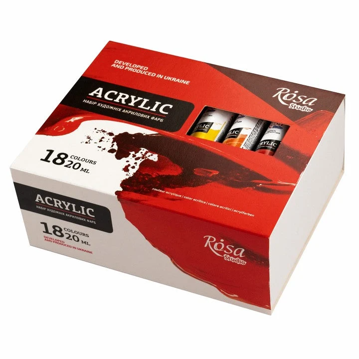 ROSA STUDIO Acrylic Paint Set | 18x20 ml