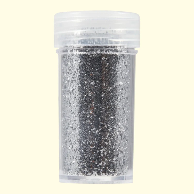 Glorex Deko-Effekt-Flitter silber 14ml