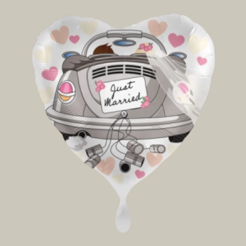 Folienballon Just Married 43cm