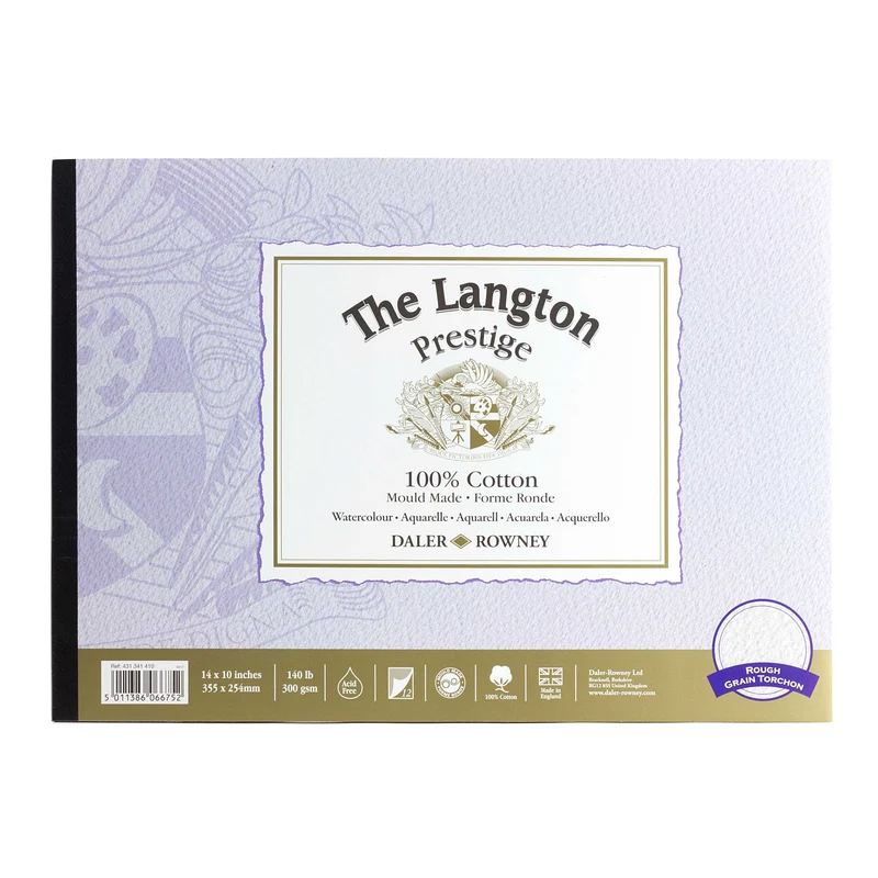 Blocco per acquerello DALER ROWNEY The Langton Prestige 300 g/m² – 12 fogli