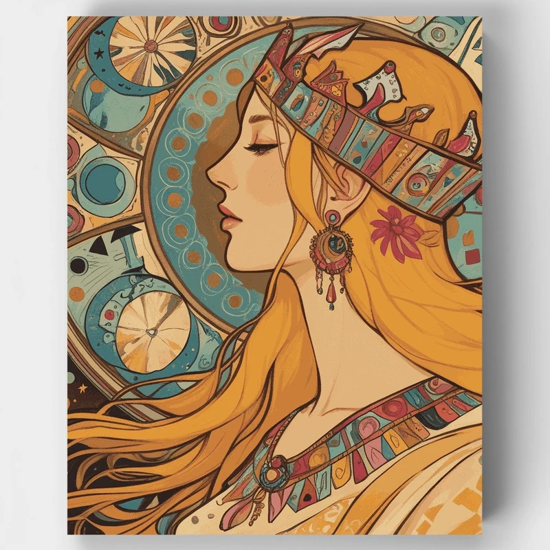 Celestial Crown Zodiac - Paint by Numbers Kit