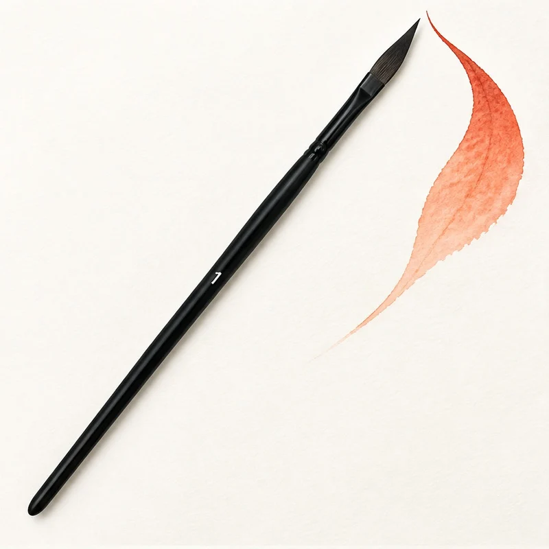 Pennello obliquo per acquerello sword liner – misura 1 – 4