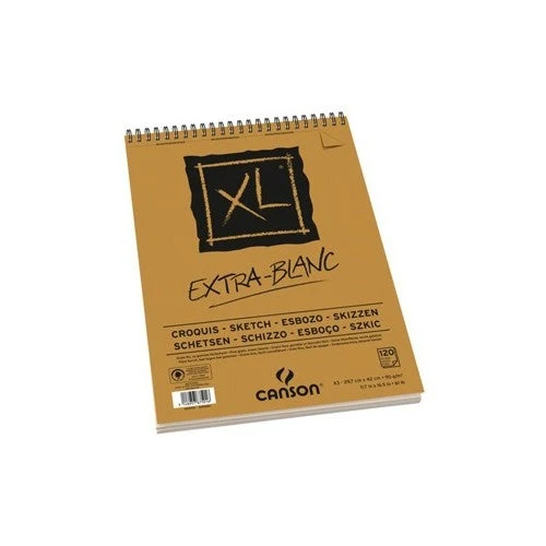 Blok za skiciranje CANSON XL Extra Blanc 90 g/m² A5 - 60 listova, spiralni uvez