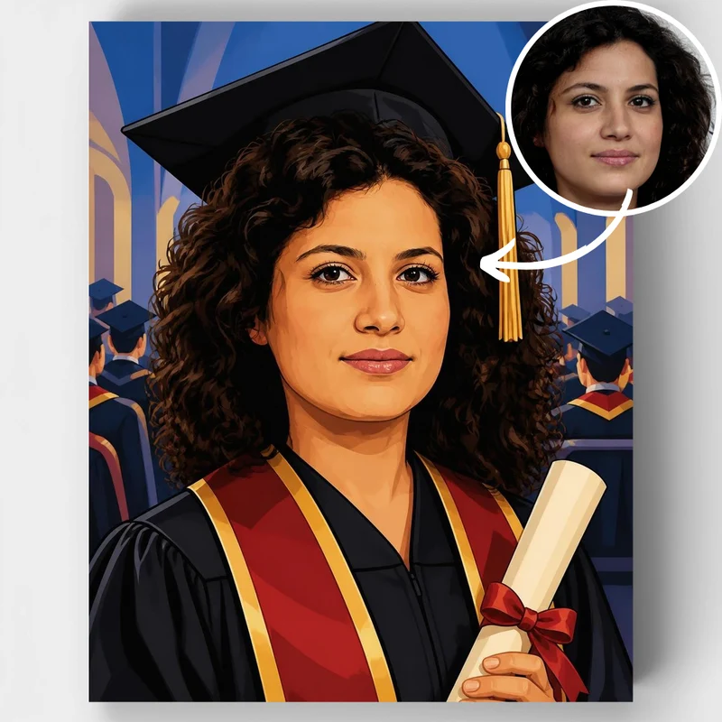 Graduate Achievement - Custom Paint by Numbers Kit