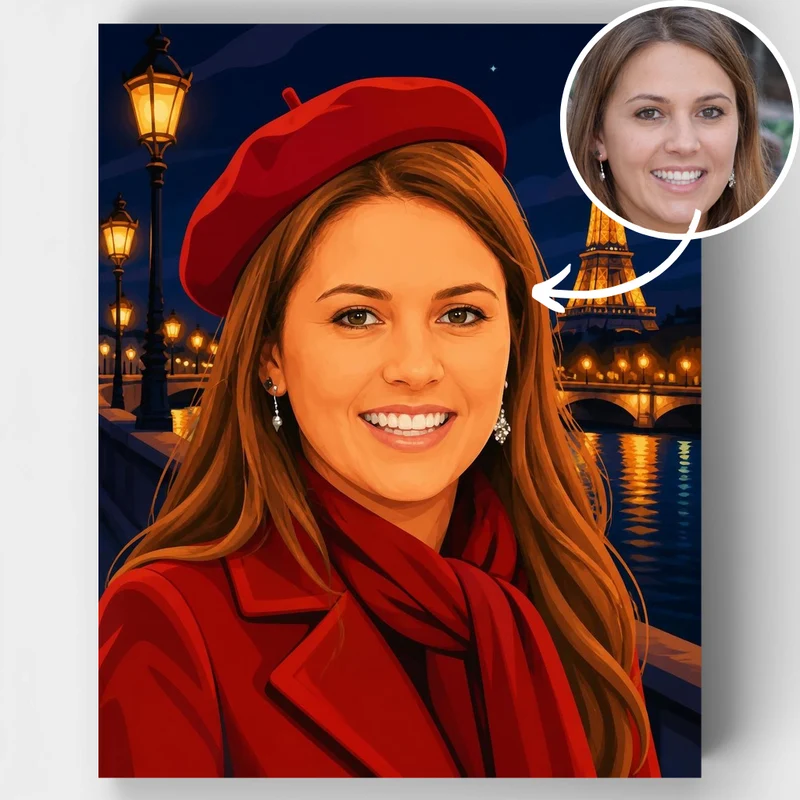 Parisian Night - Custom Paint by Numbers Kit