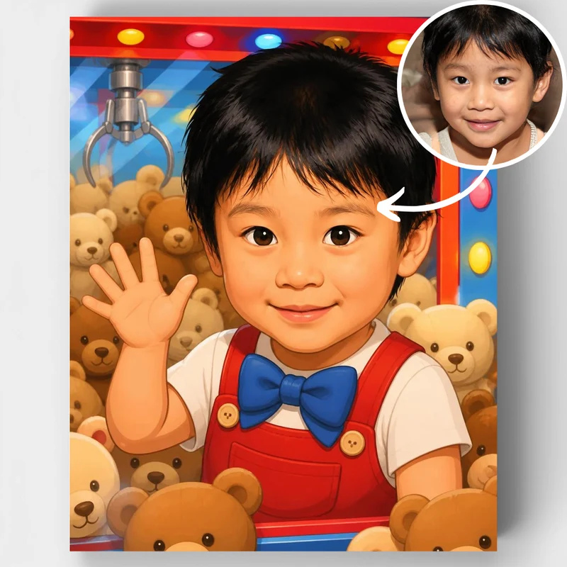 Teddy Bear Shop Joy - Custom Paint by Numbers Kit