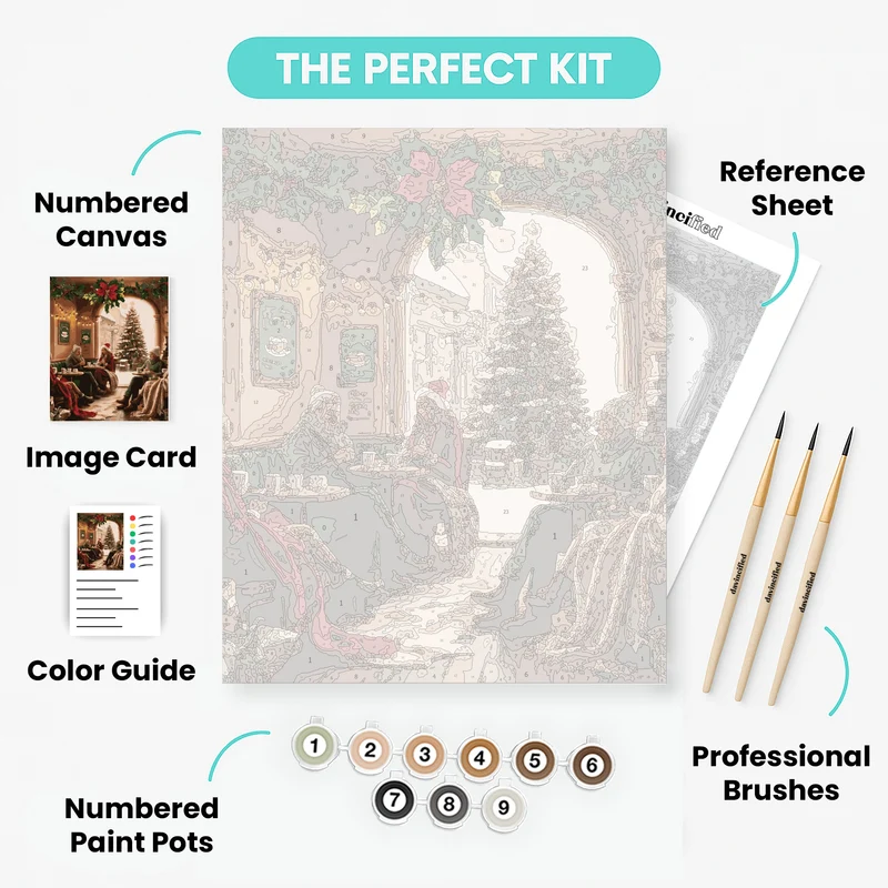 Winter Wonderland Cafe - Paint by Numbers Kit