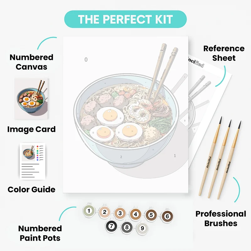 Hearty Ramen Bowl - Paint by Numbers Kit