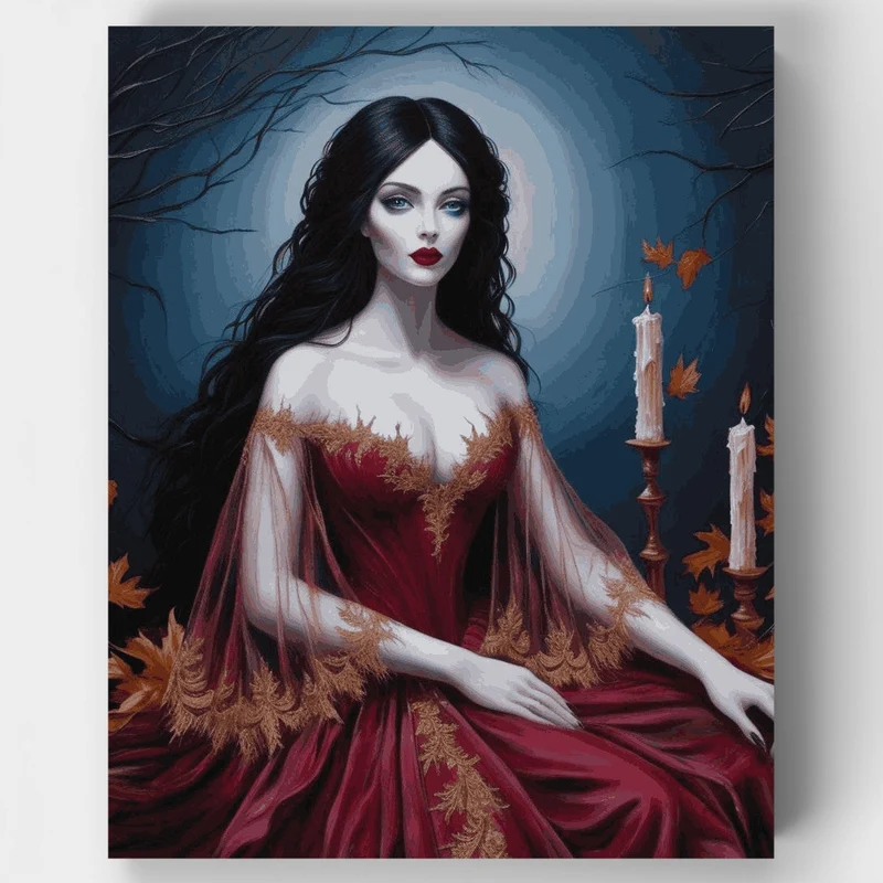 Enchanted Autumn Goddess - Paint by Numbers Kit