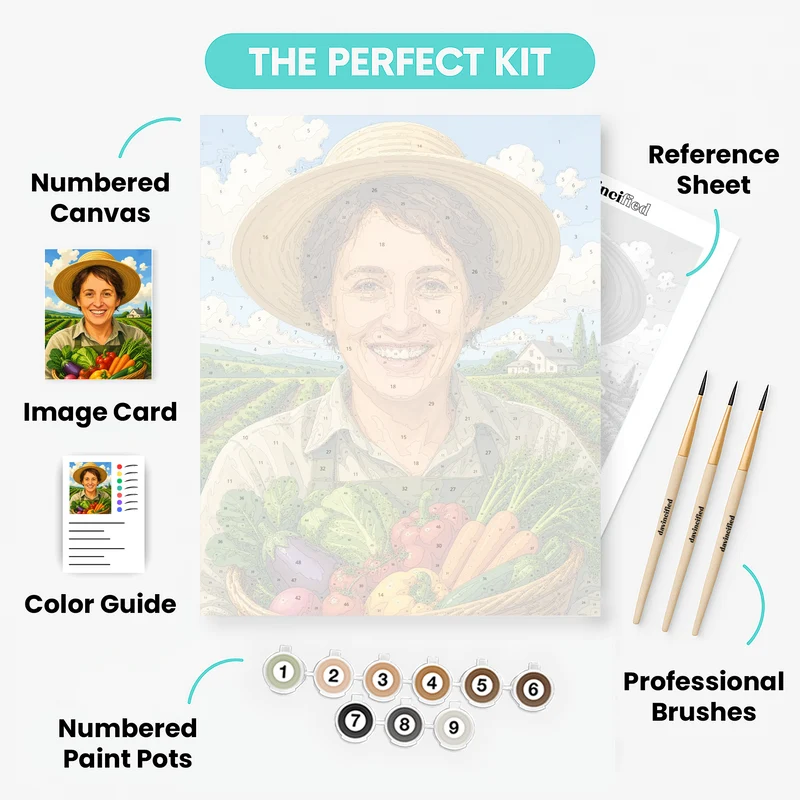Farm Fresh Harvest - Custom Paint by Numbers Kit