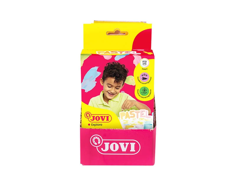 JOVI Premium pastelové temperové farby 6 x 35 ml so štetcom
