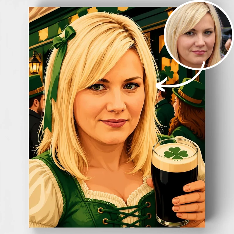 Irish Pub St. Patrick's Day - Custom Paint by Numbers Kit