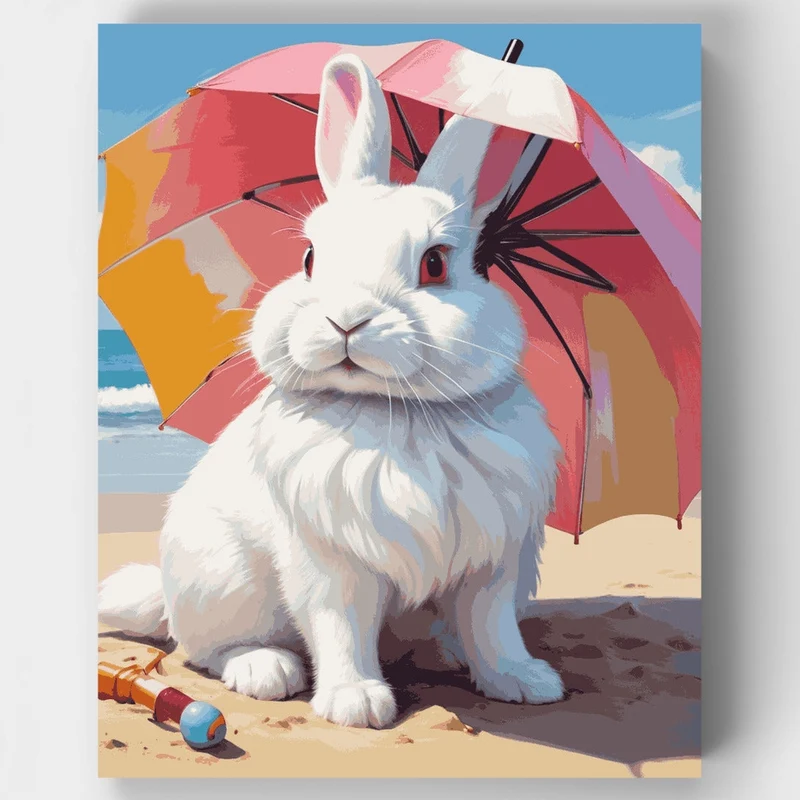 Beach Bunny - Paint by Numbers Kit