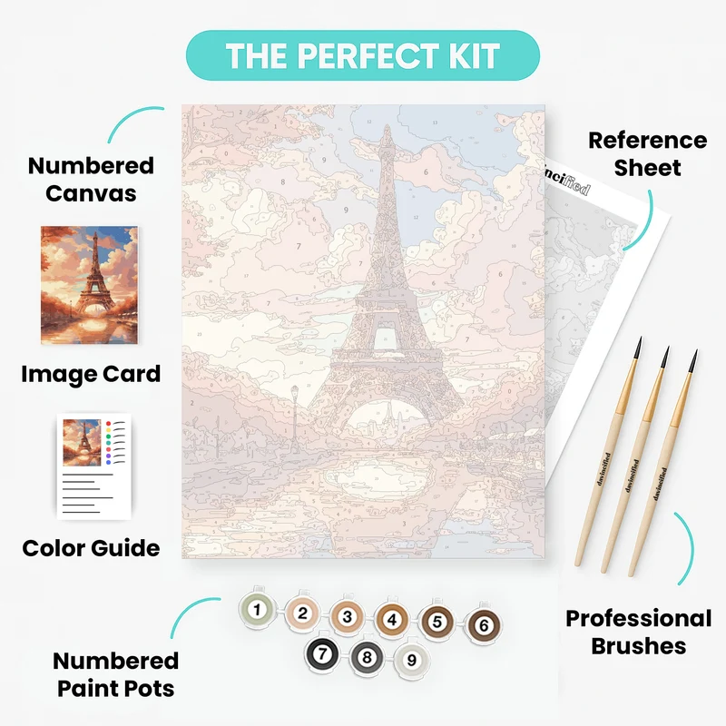 Autumn in Paris - Paint by Numbers Kit