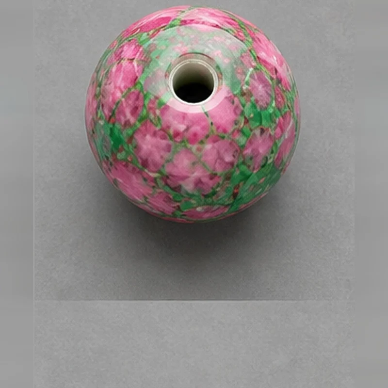 Perline tonde in vetro effetto marmo 8 mm – 15 pz