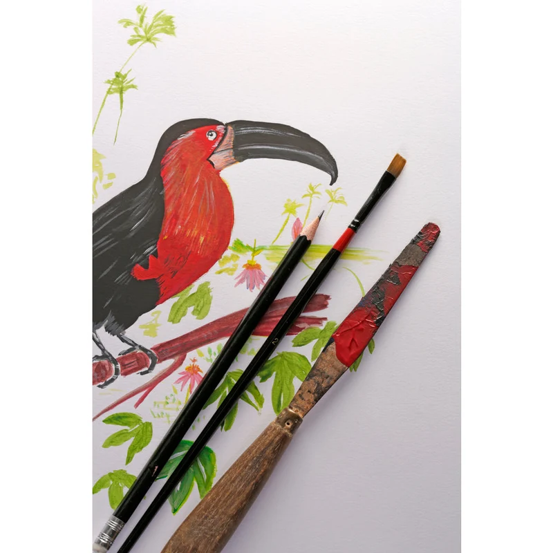 Μπλοκ mixed media CLAIREFONTAINE Paint'On έξτρα λευκό 250 g/m² – 40 φύλλα