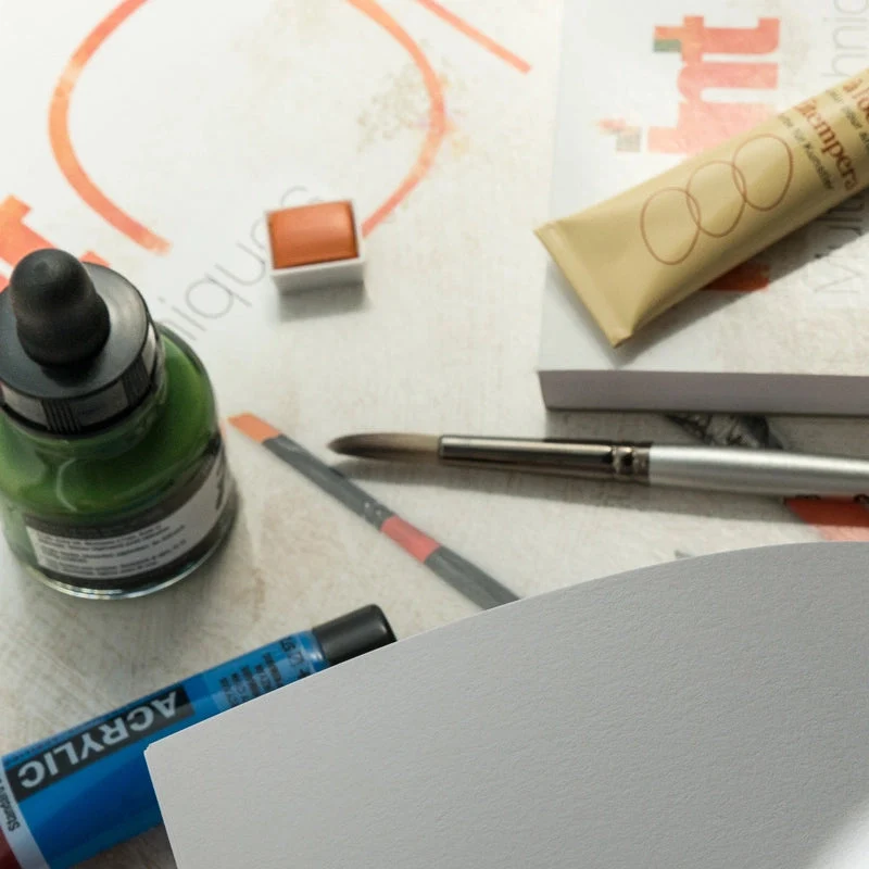 Μπλοκ mixed media CLAIREFONTAINE Paint'On έξτρα λευκό 250 g/m² – 40 φύλλα