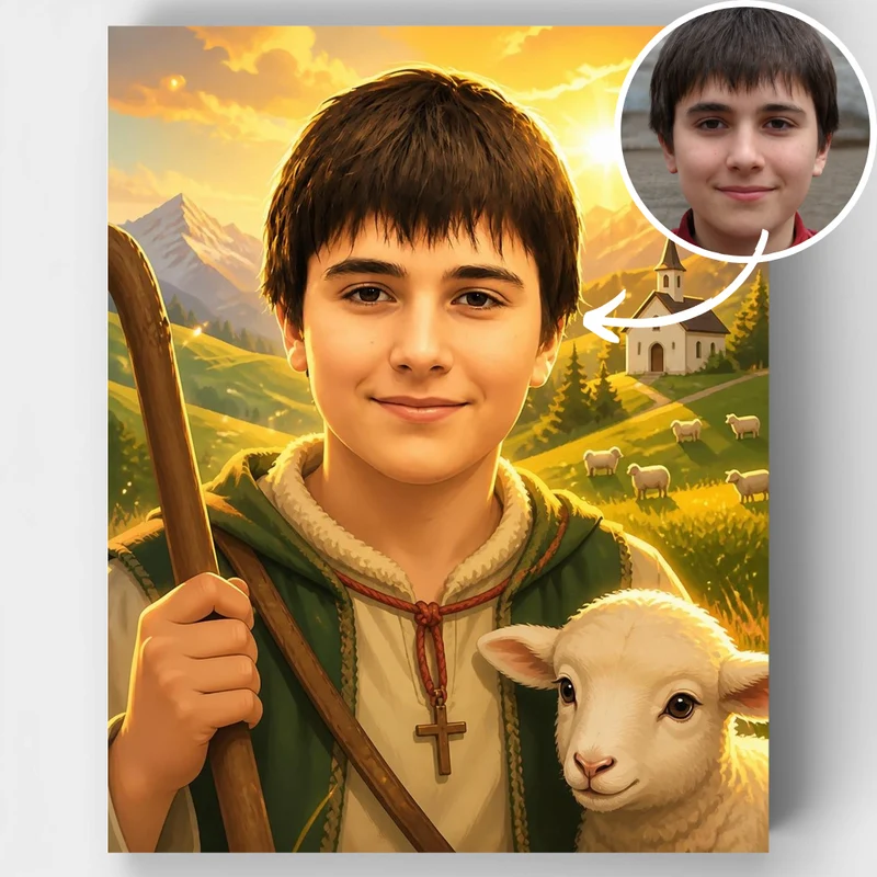 Shepherd Boy's Alpine Adventure - Custom Paint by Numbers Kit
