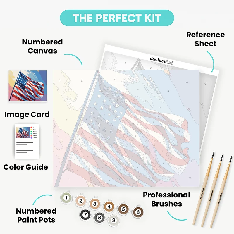 Patriotic Pride - Paint by Numbers Kit