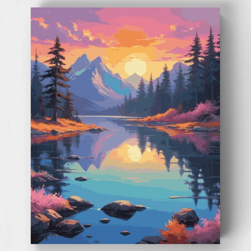 Peaceful Waters - Paint by Numbers Kit