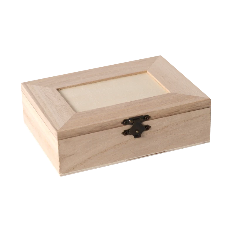 Pentart Holzschatulle mit 4 Fächern 14 x 10 x 3,5 cm
