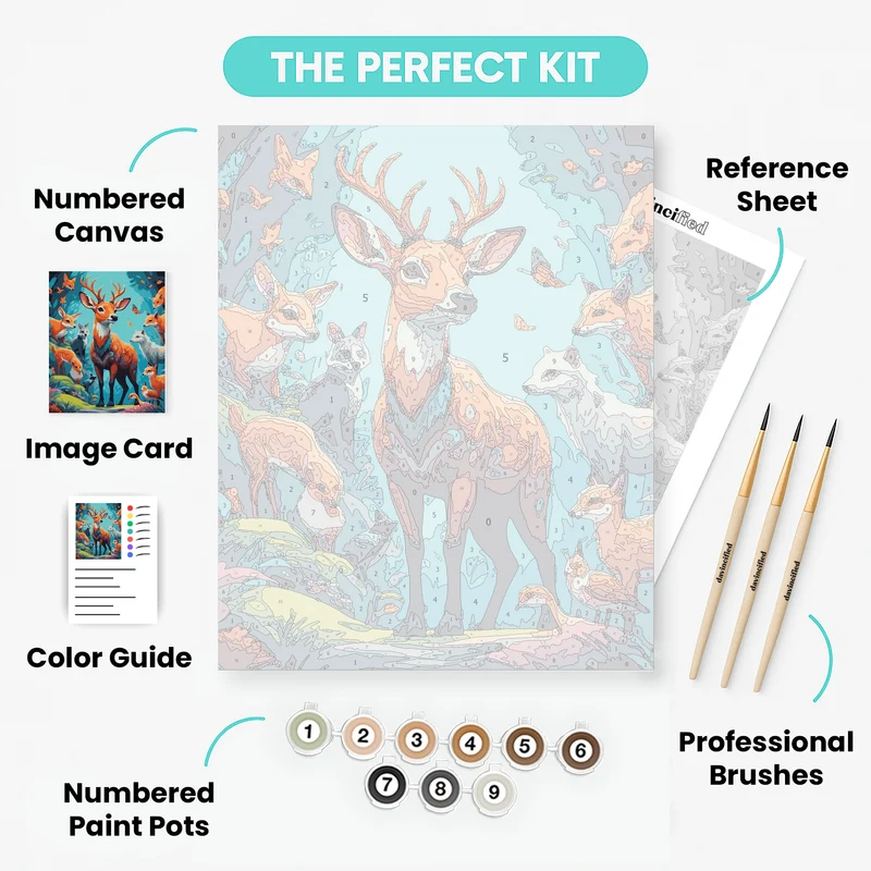 Woodland Harmony - Paint by Numbers Kit