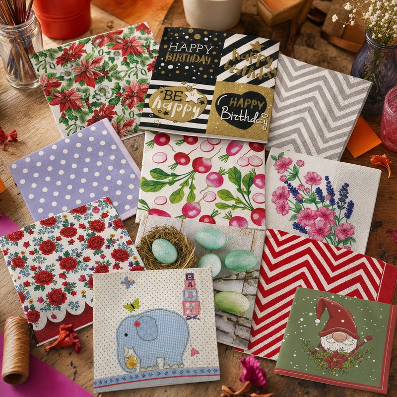 Decoupage-Servietten – stell dir dein eigenes Set zusammen