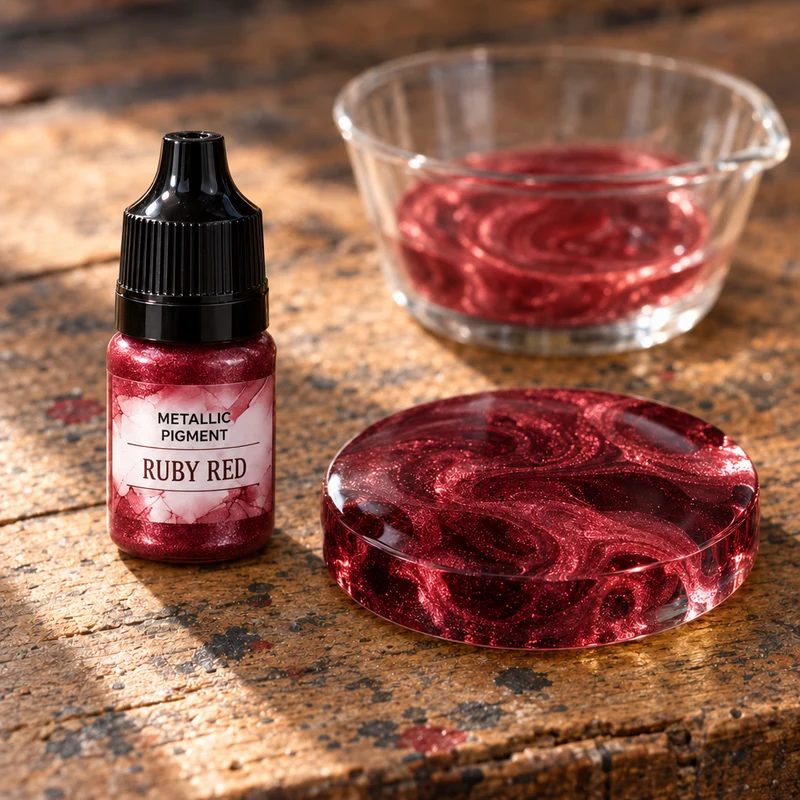 Tekoči kovinski pigment za smolo 5 ml