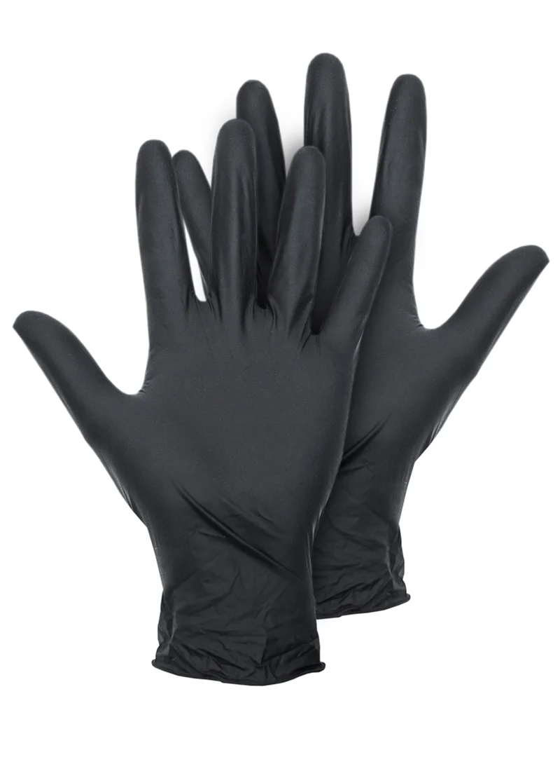 Montana - Black Latex Gloves Size Large Box of 100