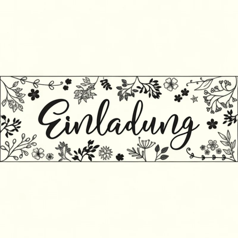 Rayher Holzstempel Einladung 13x5cm