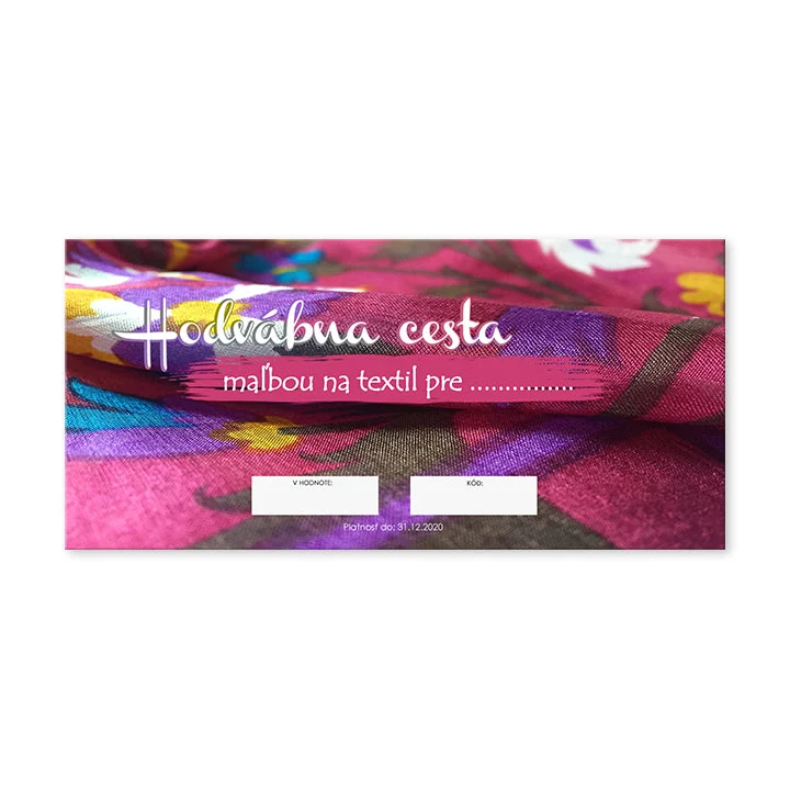 Gift Certificate - Silk Road for Painting on Fabric