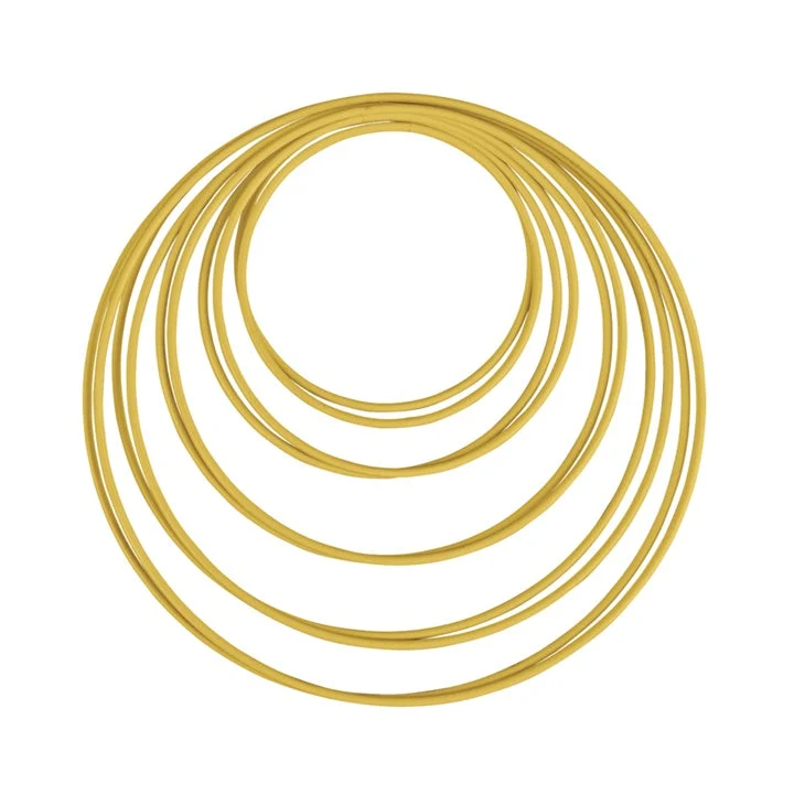 Gold Metal Rings for Crafting, Set of 10