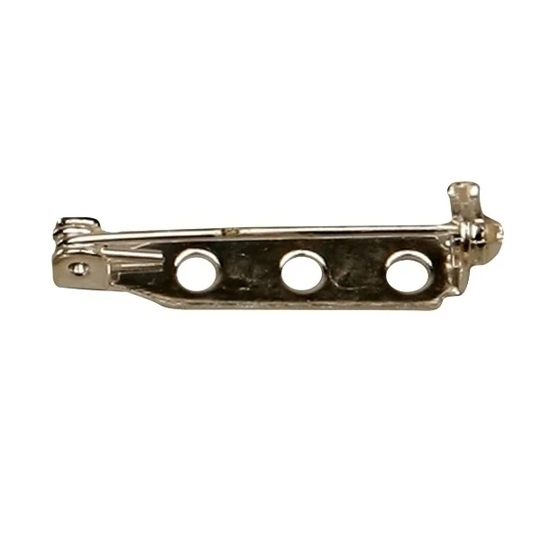 Create Craft -Brooch Backs L25Mm 10piece Silver Plat