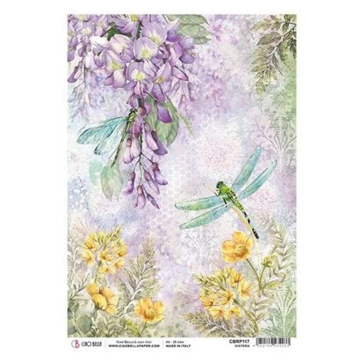 Rice Paper A4 Dragonfly