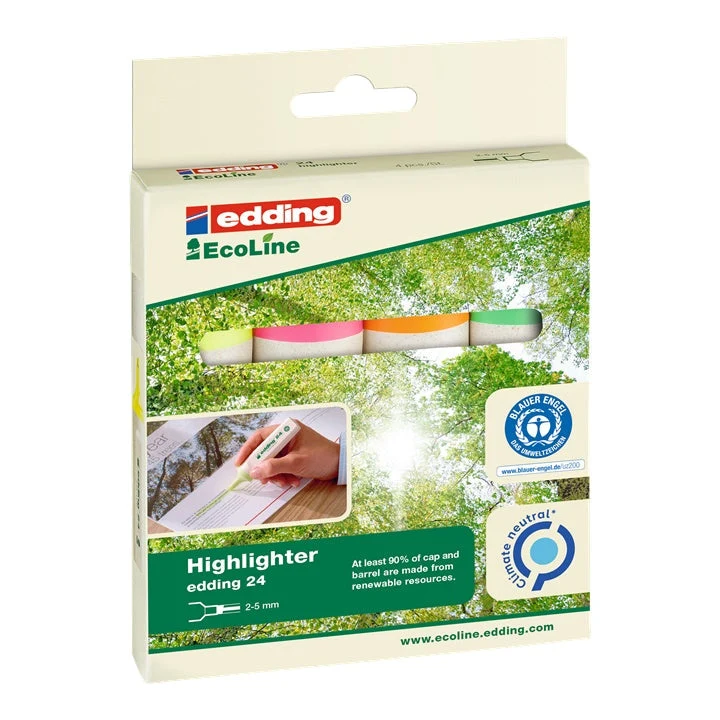 EcoLine Edding24 Highlighter Set of 4