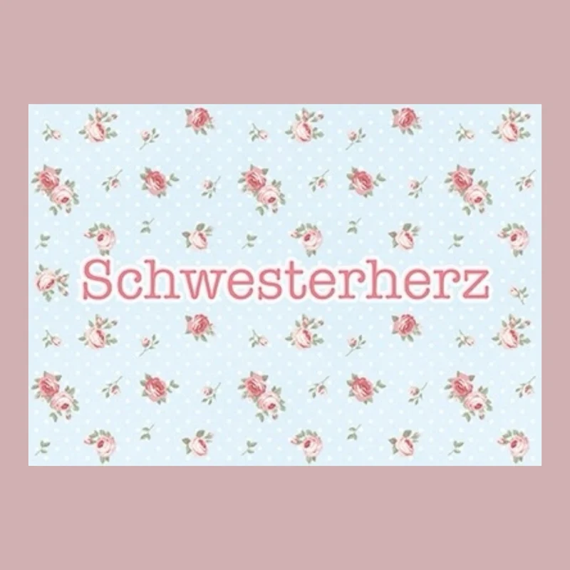 Postkarte. Schwesterherz