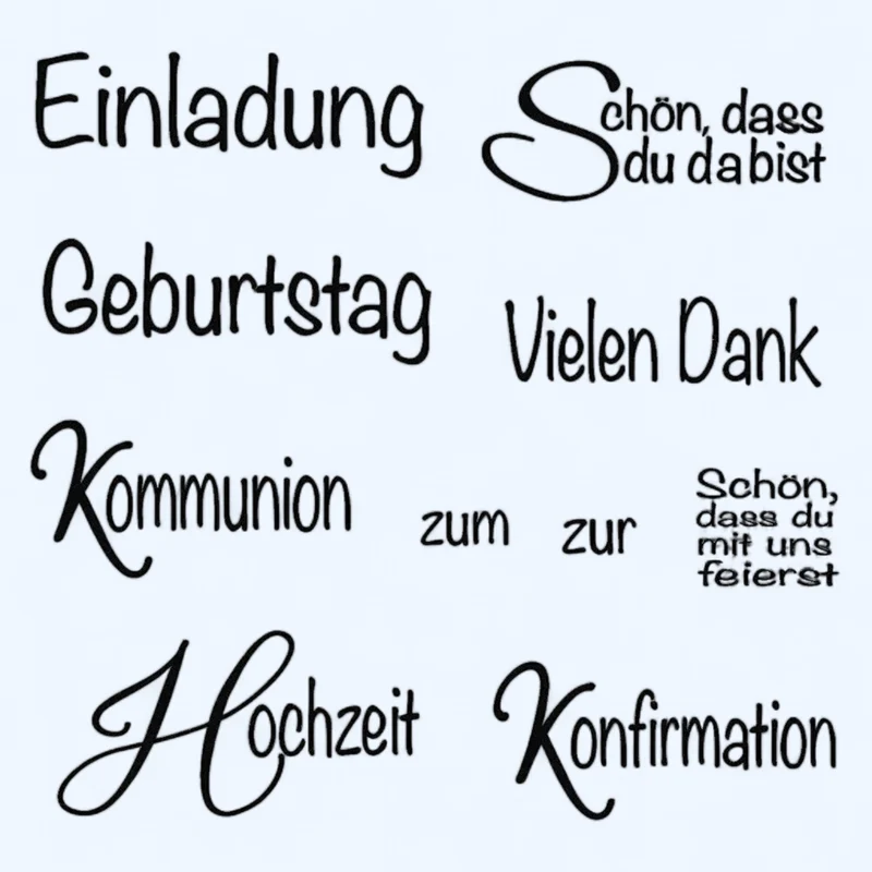 Rayher Silikonstempel Stempel. Anlass
